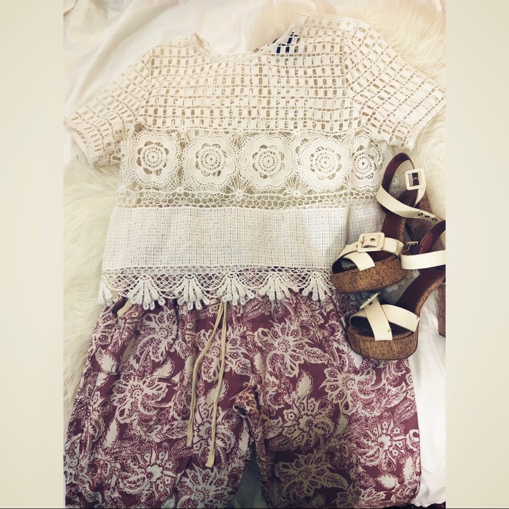 Patterned Jogger Pants